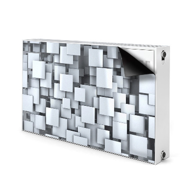 Magnetisk radiatorkåpa Gråa block