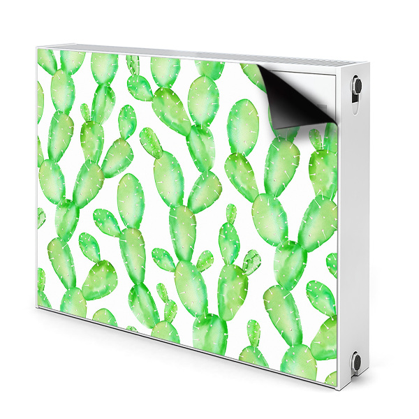 Magnetisk radiatorkåpa Pastell kaktusar