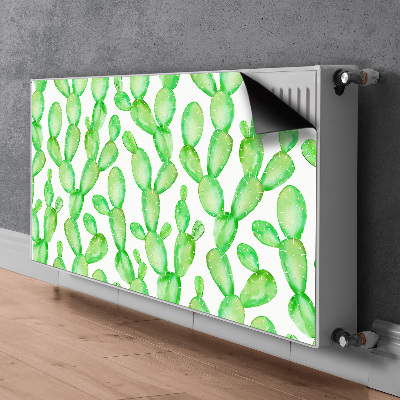 Magnetisk radiatorkåpa Pastell kaktusar