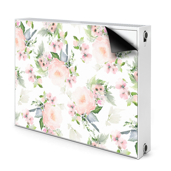 Magnetisk radiatorkåpa Pastellblommor