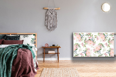 Magnetisk radiatorkåpa Pastellblommor