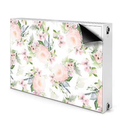 Magnetisk radiatorkåpa Pastellblommor
