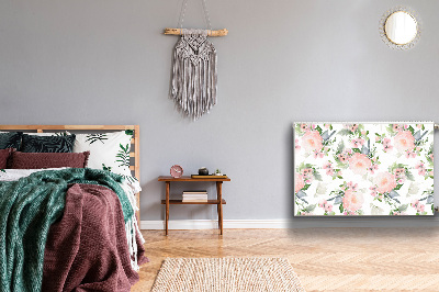 Magnetisk radiatorkåpa Pastellblommor
