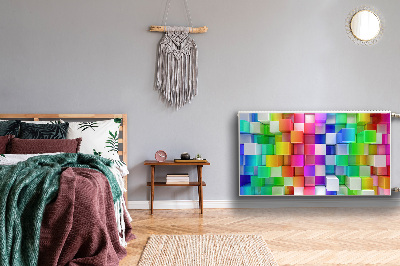 Magnetisk radiatorkåpa Färgglad abstraktion