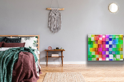 Magnetisk radiatorkåpa Färgglad abstraktion