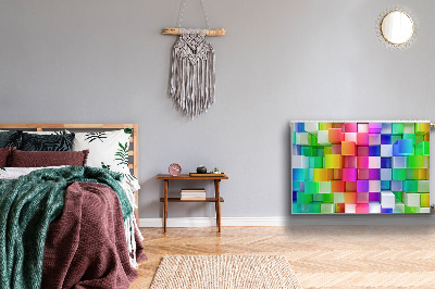 Magnetisk radiatorkåpa Färgglad abstraktion