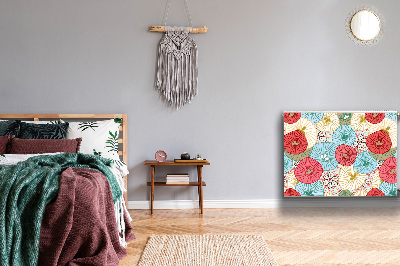 Magnetiskt radiatorskydd Blommönster