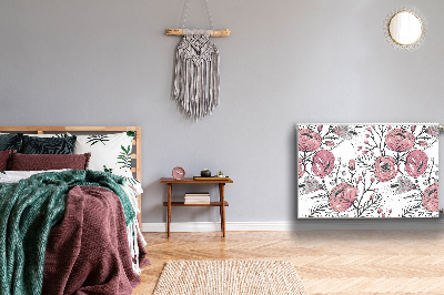 Magnetisk radiatorkåpa Pastellrosor Art