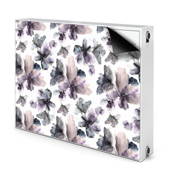 Magnetisk radiatorkåpa Mörka blommor