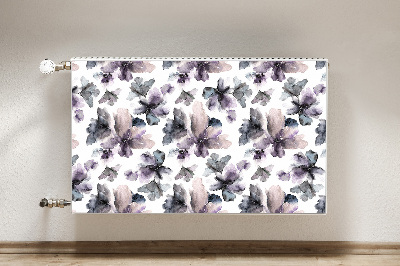 Magnetisk radiatorkåpa Mörka blommor