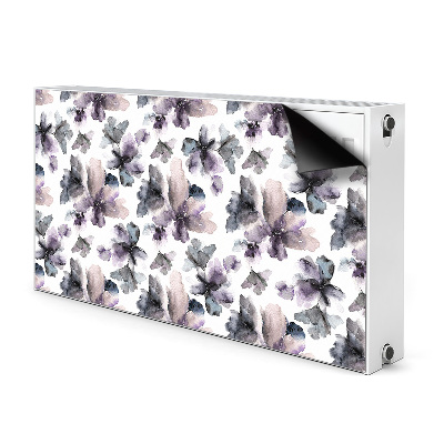 Magnetisk radiatorkåpa Mörka blommor