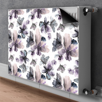 Magnetisk radiatorkåpa Mörka blommor
