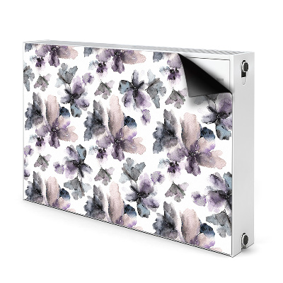 Magnetisk radiatorkåpa Mörka blommor