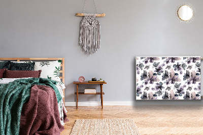 Magnetisk radiatorkåpa Mörka blommor