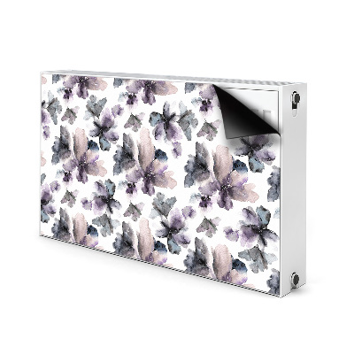 Magnetisk radiatorkåpa Mörka blommor