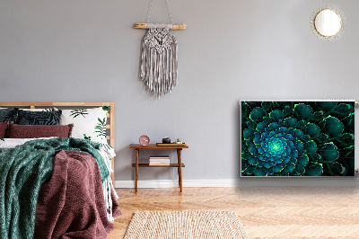 Magnetiskt radiatorskydd Grön blomma