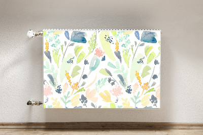 Magnetisk radiatorkåpa Blommor