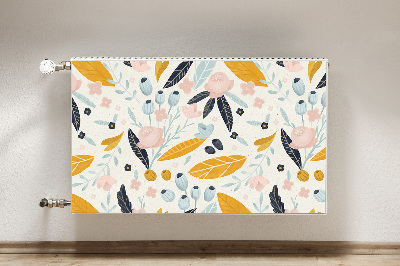 Magnetisk radiatorkåpa Pastellblad