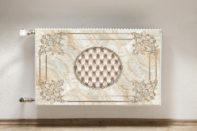 Magnetiskt radiatorskydd Elegant marmormönster