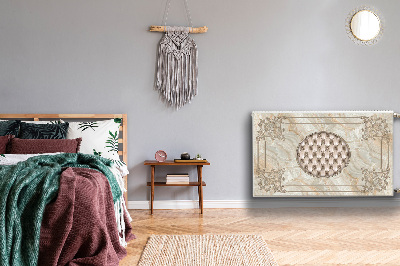 Magnetiskt radiatorskydd Elegant marmormönster
