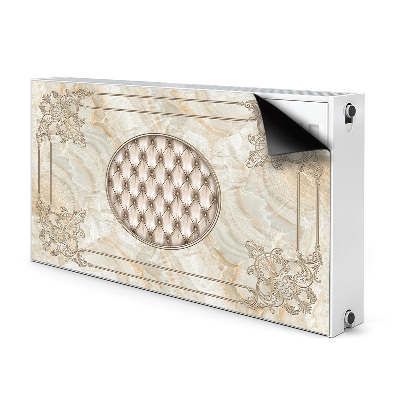 Magnetiskt radiatorskydd Elegant marmormönster