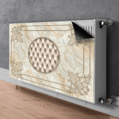 Magnetiskt radiatorskydd Elegant marmormönster