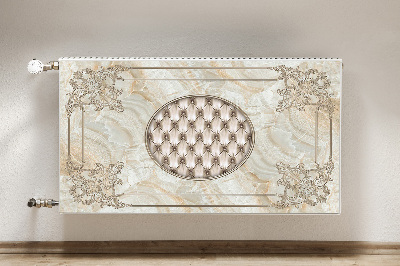 Magnetiskt radiatorskydd Elegant marmormönster