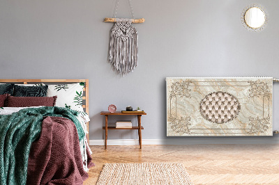 Magnetiskt radiatorskydd Elegant marmormönster