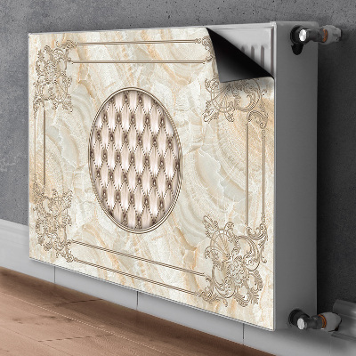 Magnetiskt radiatorskydd Elegant marmormönster