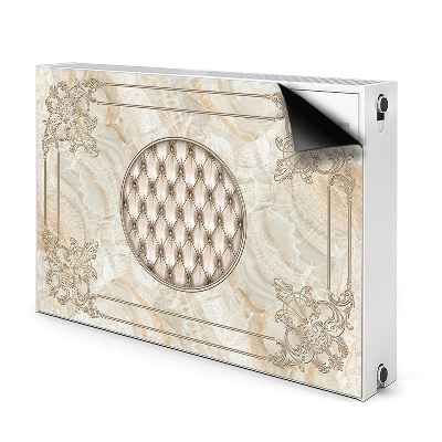 Magnetiskt radiatorskydd Elegant marmormönster