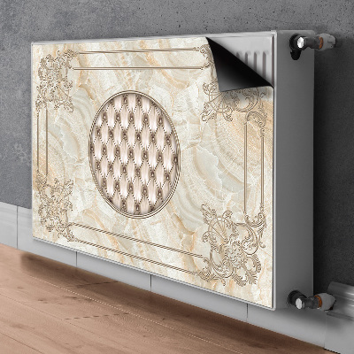 Magnetiskt radiatorskydd Elegant marmormönster