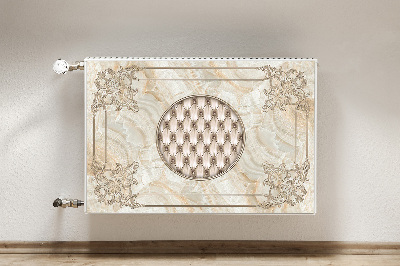 Magnetiskt radiatorskydd Elegant marmormönster