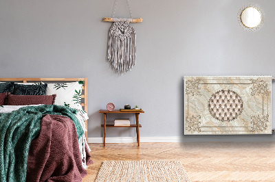Magnetiskt radiatorskydd Elegant marmormönster