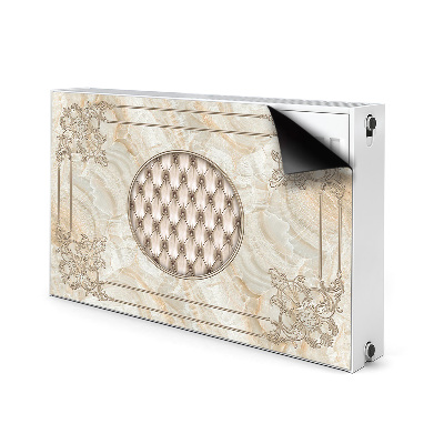 Magnetiskt radiatorskydd Elegant marmormönster