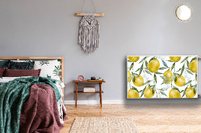 Magnetiskt radiatorskydd Målade citroner