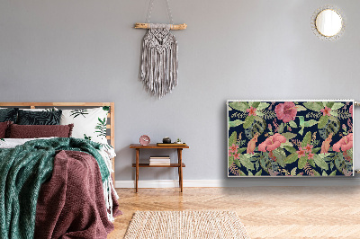 Magnetisk radiatorkåpa Papegoja i djungeln