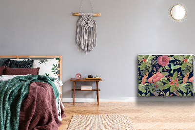 Magnetisk radiatorkåpa Papegoja i djungeln