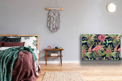 Magnetisk radiatorkåpa Papegoja i djungeln