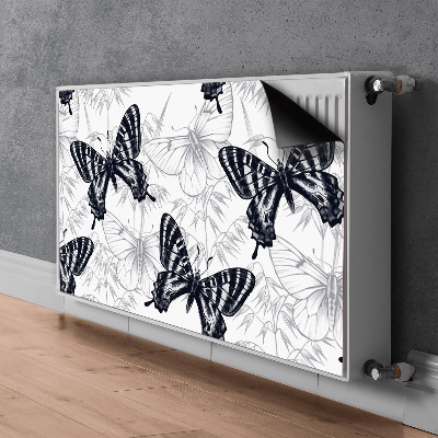 Magnetisk radiatorkåpa Fjärilsteckning