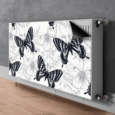 Magnetisk radiatorkåpa Fjärilsteckning
