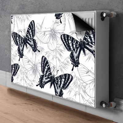 Magnetisk radiatorkåpa Fjärilsteckning