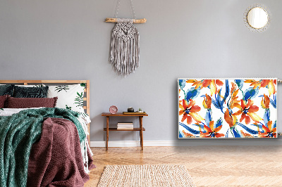 Magnetisk radiatorkåpa Soliga blommor