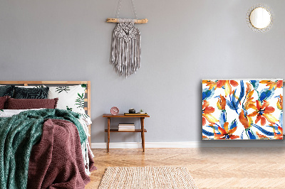 Magnetisk radiatorkåpa Soliga blommor