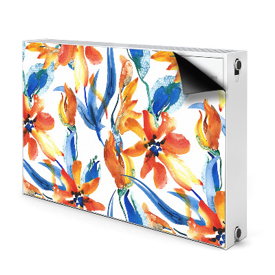Magnetisk radiatorkåpa Soliga blommor