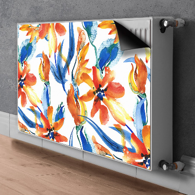 Magnetisk radiatorkåpa Soliga blommor