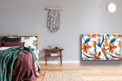 Magnetisk radiatorkåpa Soliga blommor
