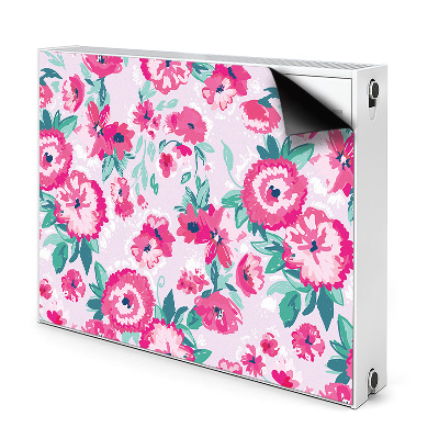 Magnetisk radiatorkåpa Blommor