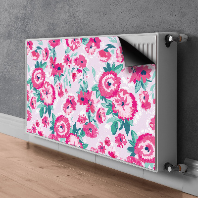 Magnetisk radiatorkåpa Blommor