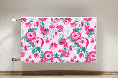 Magnetisk radiatorkåpa Blommor