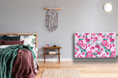 Magnetisk radiatorkåpa Blommor